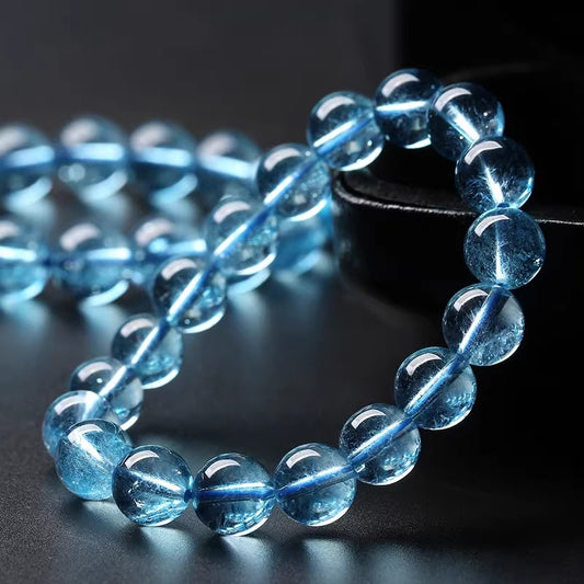 Natural Blue Crystal Bracelet (Love and Family)