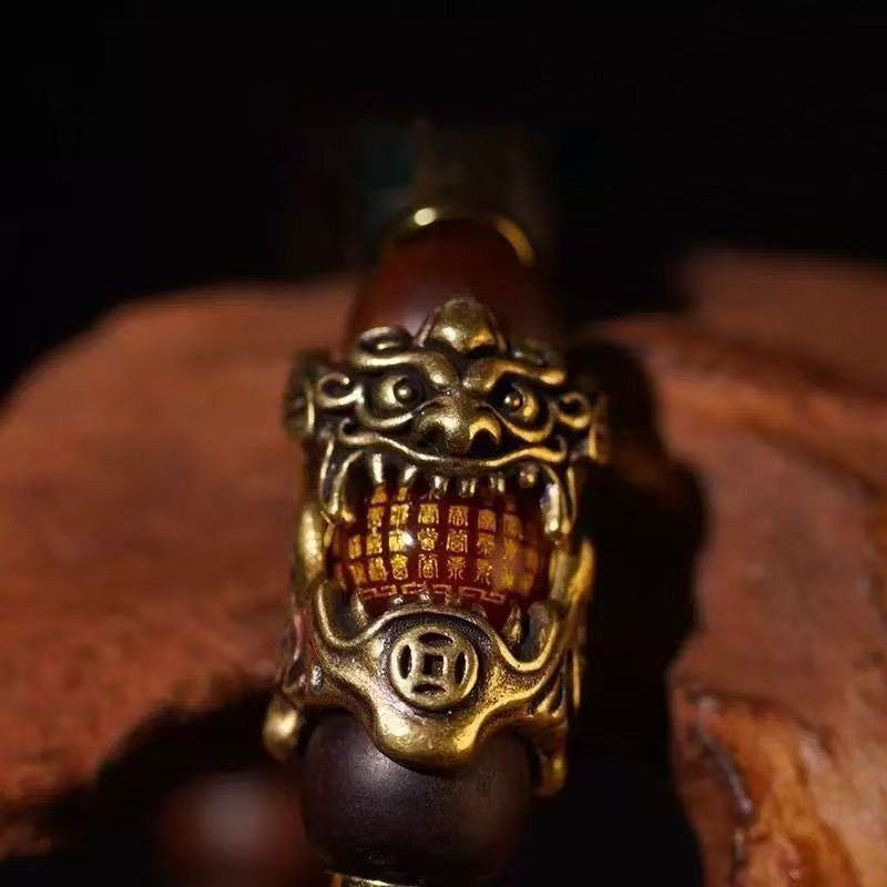 Lightning struck jujube wood bracelet