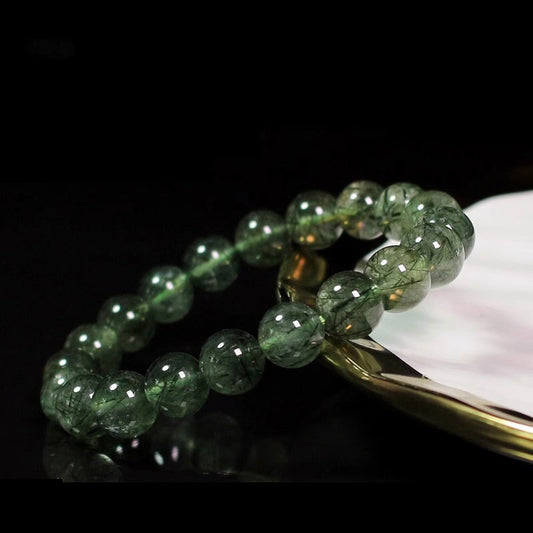 Natural Green Crystal Bracelet (Health and Longevity)