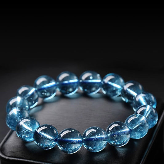 Natural Blue Crystal Bracelet (Love and Family)
