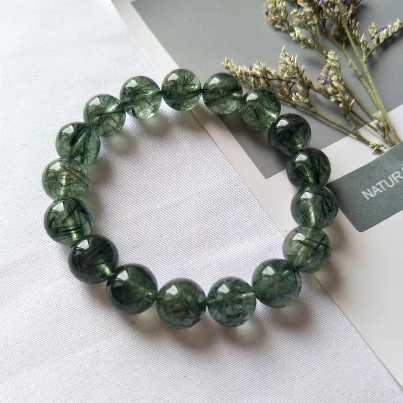 Natural Green Crystal Bracelet (Health and Longevity)