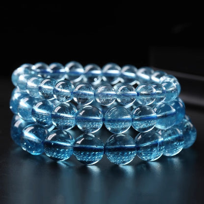 Natural Blue Crystal Bracelet (Love and Family)