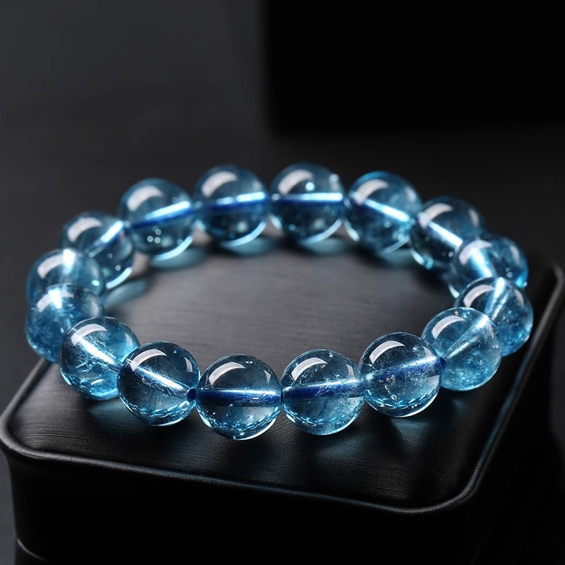 Natural Blue Crystal Bracelet (Love and Family)
